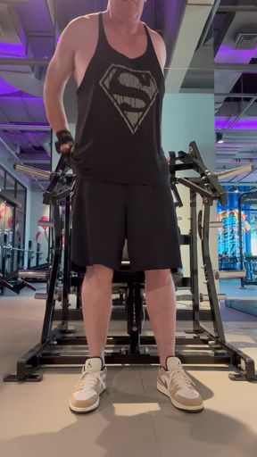 Show chastity while workout in gym