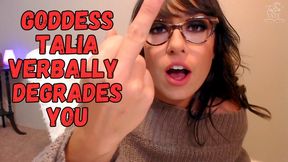 Goddess Talia Degrades You Verbal Humiliation WMV
