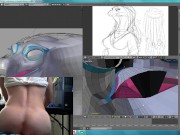 Femboy dev stream: made a snake~ (fap at ~50:52)