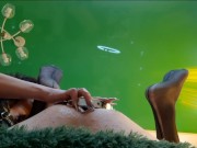 Anal dilator for slave's ass. Amazing view!
