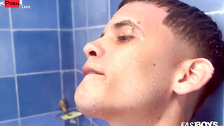 Sultry Shower Seduction Teen Latino gorgeous boy strips down for You!