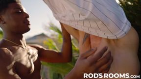 Slim Santana slids his long cock into sexy Justin Matthews