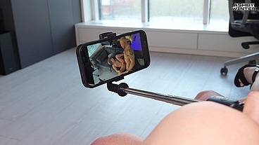 Young couple came to the casting. Bella Mur webcam school.