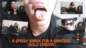 A Speedy Snack For A Giantess (Solo Version)