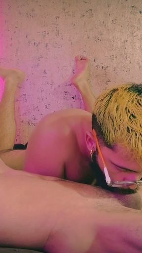 Camilo Brown Giving No Hands Sloppy Deepthroat Blowjob To Hot Twink Andres ZP Making Him Shoot His Cum Hard   Clip 1