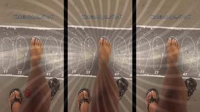 You Stopped Your Scroll Bare Feet and Pink Toes in a Foot Measure