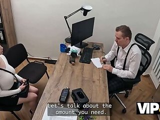 VIP4K. A Curvy Student Girl Sold Her Tight Ass to Get a Loan