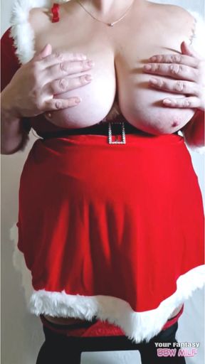 Masturbate to this - slow motion of Santas wifes big tits milf mature bbw hairy pussy tights pantyhose homemade&hellip;   Clip 1