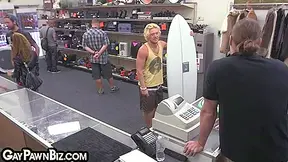 Blond Stud Bottom Anallybanged In Office By Pawnshop Owner