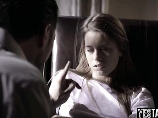 Aged concupiscent doctor manipulates and pounds a tiny teen patient hardcore