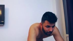 Hot Beardy Stud  Ass Show and Jerking Off