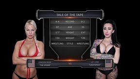 lily lane vs london river female wrestling