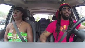 MILF mom gives sloppy deepthroat in his car