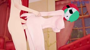 Shy anime chick gets fucked hard in 3D Super Mario Bros bedroom