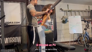 FAKE PERSONAL TRAINER with BEATRICE SEGRETI FUCKING A TEEN CURLY BRUNETTE AFTER A WORKOUT