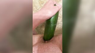 CUCUMBER DEEP INSIDE MY VAGINA