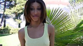 ”Hot Tiny Trisha Ass Pumping Masturbate Outdoor”