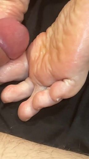 Footfuck & Massage While She's Resting