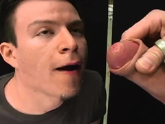 Big cock blowjob in moving car