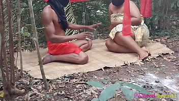 Ambitious house wife went to baba native doctor to collect charm to enable her manipulate the chairman of her village to make her his second wife, end up getting banged by baba&#039_s big dick in the shrine