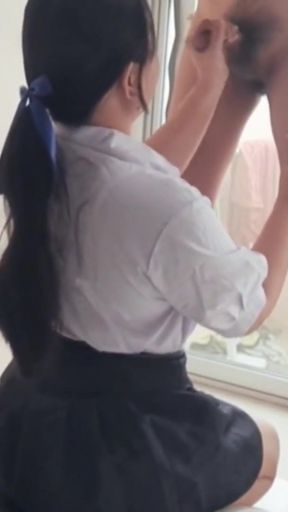 Students are more intent on sucking cock than on studying.   Clip 1