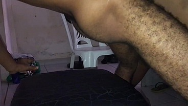 043 Sitting on hairy BBC