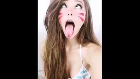 AHEGAO COMPILATION BY COSPLAY BABE BELLE DELPHINE