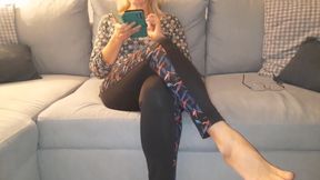 Amateur Blonde Mature Wife Feet and Body Worship