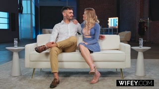 WIFEY Tiny Hotwife Sammm Next Door Holds Hubby's Hand While She Devours Monster BBC