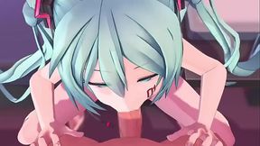 Nubilia miku blowjob throatpie