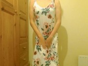 Trying on my Summer Flowers Dress