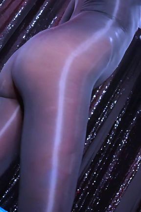 Taking off My Black Nylon Catsuit