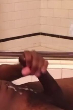 Wanking my big dick huge cumshot