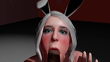 White Bunny Blowjob