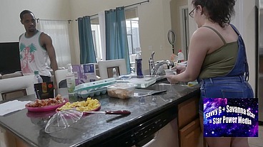 Savvy Loves Vicki Double Feature: Messy Kitchen Food Fuck & Raw POV Pounding