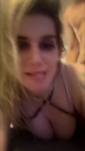 Hot wife engages in dirty talk with her cheating husband during a swinging tryst