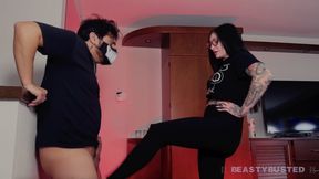 Michelle Masque Ballbusting Because of Her Ex!