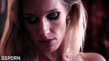 Romantic sex with sensual blonde and brunette big tits elegant milfs