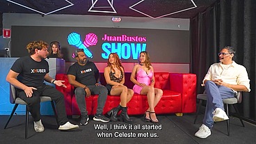 Big Titted and Big Boobed Latinas Go Crazy in Interview that Ended in Orgy