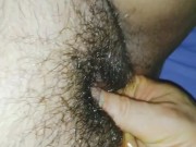 Trying to fist this beautiful hairy pussy