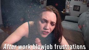 Eves after work flaccid dick blowjob 08