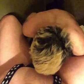 Hungry Twink Feeds on Daddy Bear's Meat