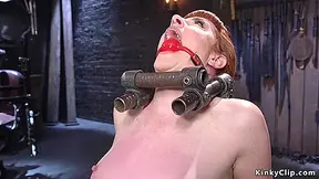 Redhead Slave In Straitjacket Tormented