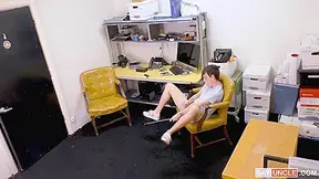 Officer Masturbation In The Backroom - Myott Hunter