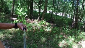 Long, naked hike through the forest and got caught at the end