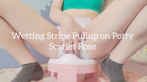 Stripe Pullup Pee on Potty