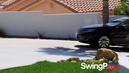 Breaking the ice with hot swinger sex games at the Swing House.
