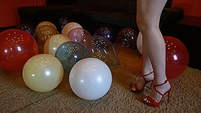 Angie in red high heels masspop Full HD