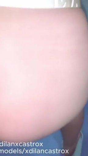 FEMBOY TRANS TAKES A SHOWER TO BE FUCKED BAREBACK AND HE CUMS IN HER MOUTH   Clip 1