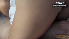 She Shows Me The Cum On Tongue Before Swallow It